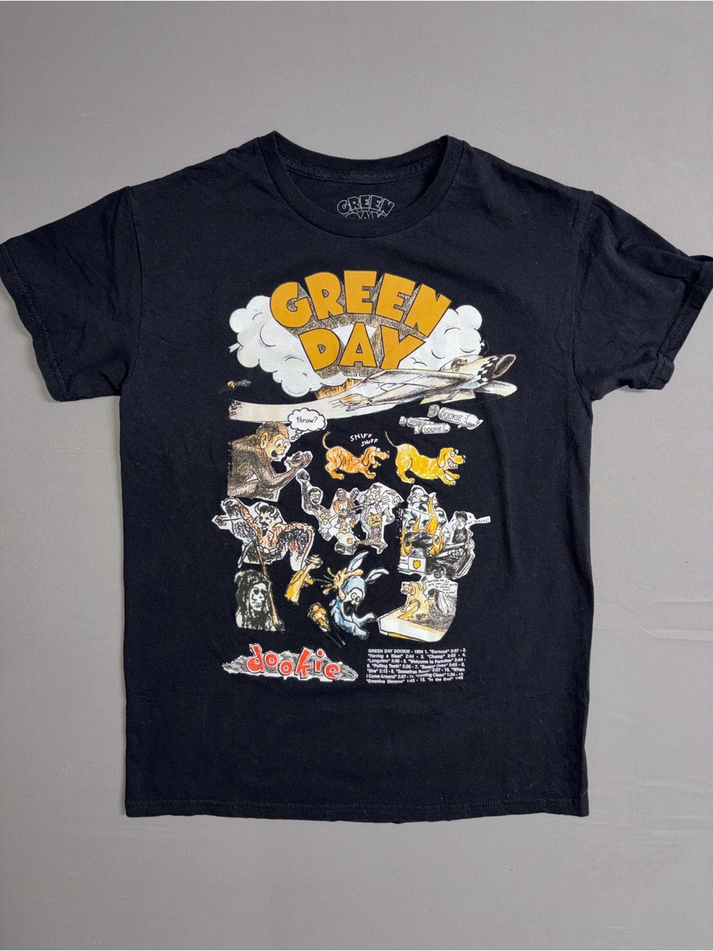 Black Graphic Tee - Dookie Tour Style OPEN TO OFFERS